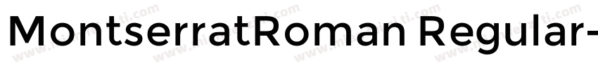MontserratRoman Regular字体转换